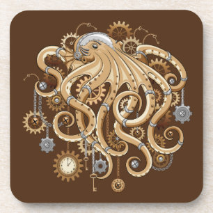 Porta-copo Polvo Steampunk Retro Fantasia Mecânica