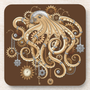 Porta-copo Polvo Steampunk Retro Fantasia Mecânica