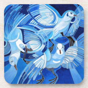 Porta-copo Pombos-dorminhoca de azul-ceruliano