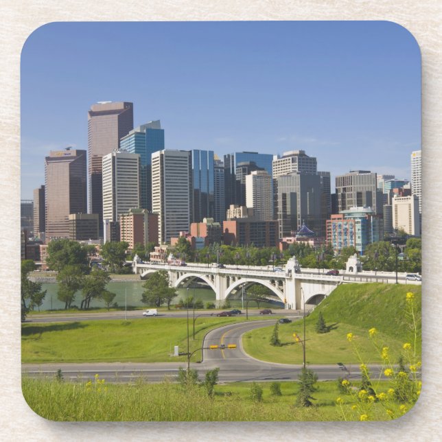 Porta-copo Ponte Centro-Rua e Centro Calgary, Alberta, (Frente)