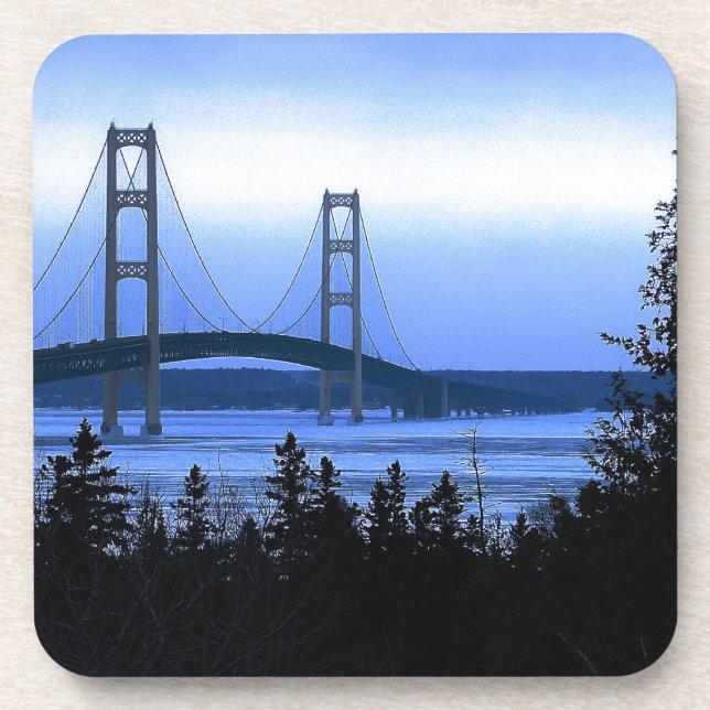 Porta-copo Ponte de Mackinac (Frente)