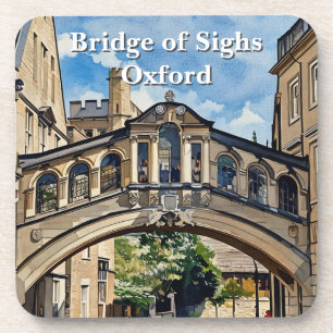 Porta-copo Ponte de Orelhas em Oxford Watercolor Painting