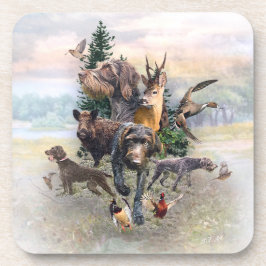 Porta-copo Ponteiro alemão Wirehaired