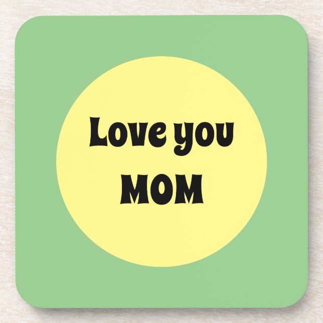 Porta-copo Ponto grande amarelo (Frente)