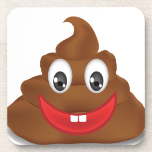 Porta-copo poo emojis