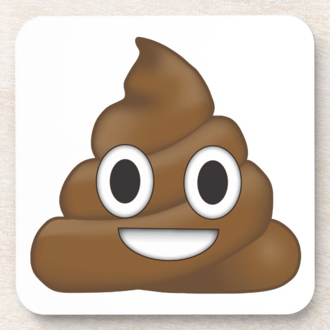 Porta-copo Poop emoji (Frente)
