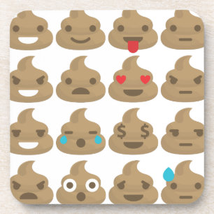 Porta-copo poop emojis