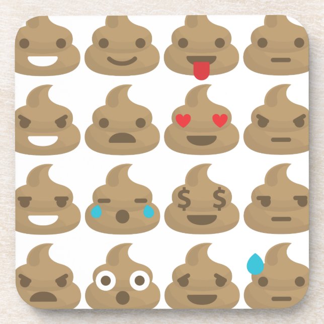 Porta-copo poop emojis (Frente)