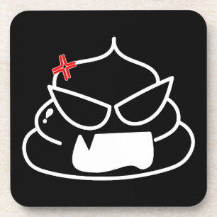 Porta-copo Poop zangado - Brootsch, o PooPoo