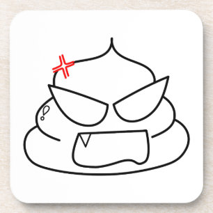 Porta-copo Poop zangado - Brootsch, o PooPoo