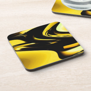 Porta-copo Pop art Dourado e preto
