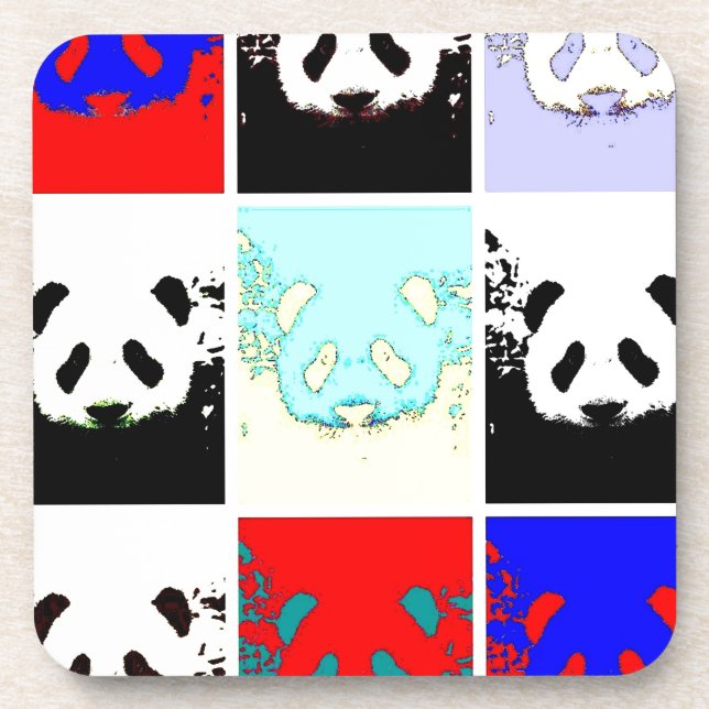 Porta-copo Pop Art Panda (Frente)