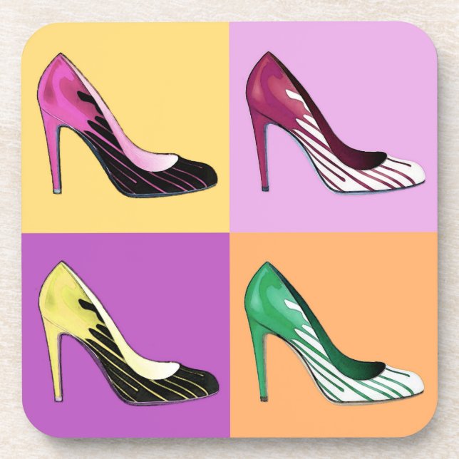 Porta-copo Pop Art Stiletto Pumps / Calçados / Altos Saltos (Frente)