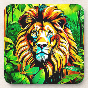 Porta-copo Pop de Arte do Leão Selva