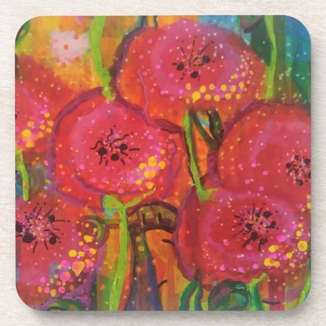 Porta-copo Poppies (Frente)