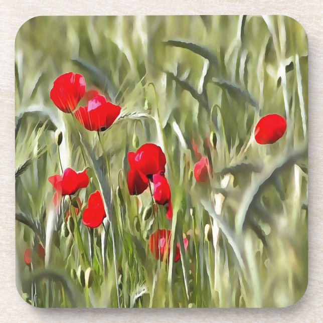 Porta-copo Poppies de Milho (Frente)