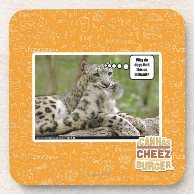 Porta-copo Por que os cães encontram este tão difícil? (Frente)