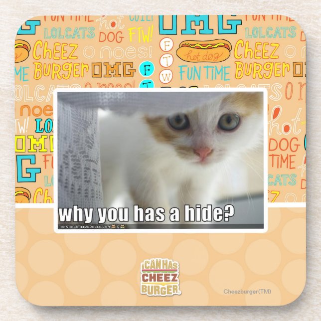 Porta-copo Por que você tem um couro cru? (Frente)