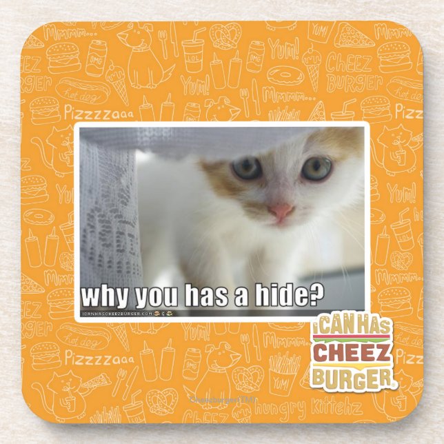 Porta-copo Por que você tem um couro cru? (Frente)