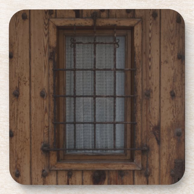 Porta-copo Porta de Madeira Castanho (Frente)