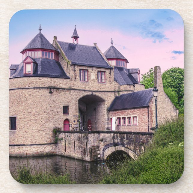 Porta-copo Porta histórica da cidade em Bruges (Frente)