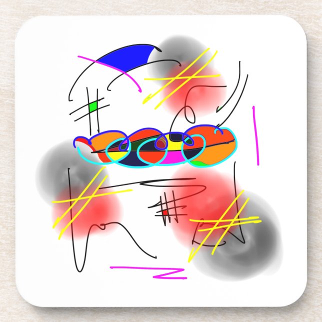 Porta-copo Portas copos abstratas dos pássaros (Frente)