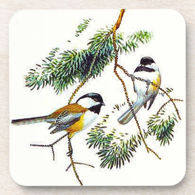 Porta-copo Portas copos Chickadee Cork (Frente)