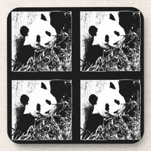 Porta-copo Portas copos, Conjunto de 6, Panda Negra e Branca