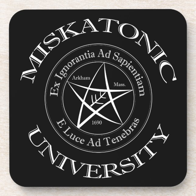 Porta-copo Portas copos da Universidade Miskatonic (Frente)