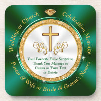 Portas copos de Casamento Personalizadas, Igreja o