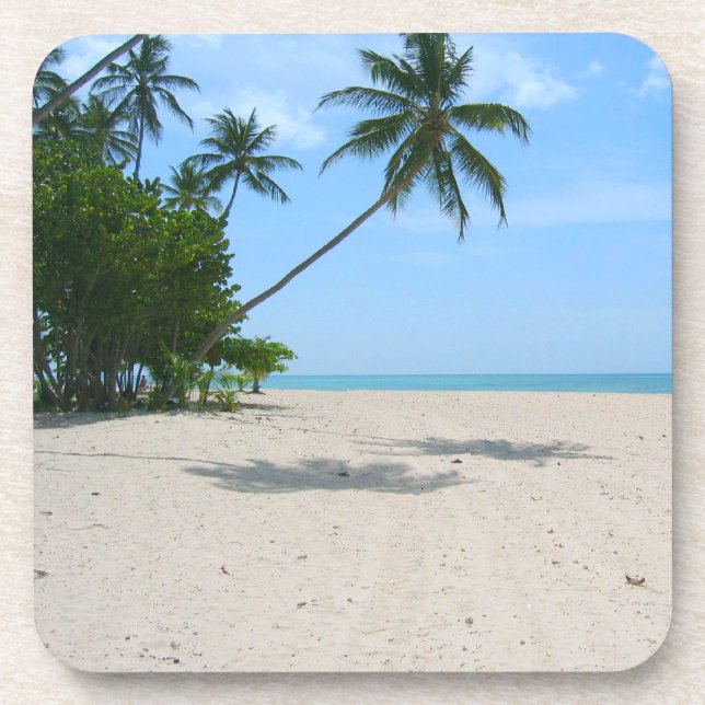 Porta-copo Portas copos de Cork de Ilhas Tropicais (Frente)