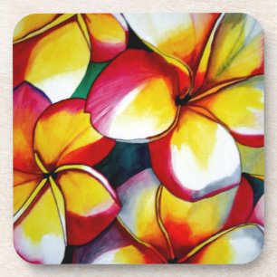 Porta-copo Portas copos de flores cor-de-rosa Frangipani