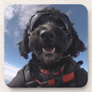 Porta-copo Portas copos de Goldendoodle de Skydiving