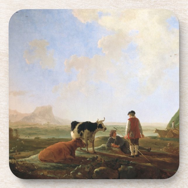 Porta-copo Portas copos de Herdsmen de Cuyp (Frente)
