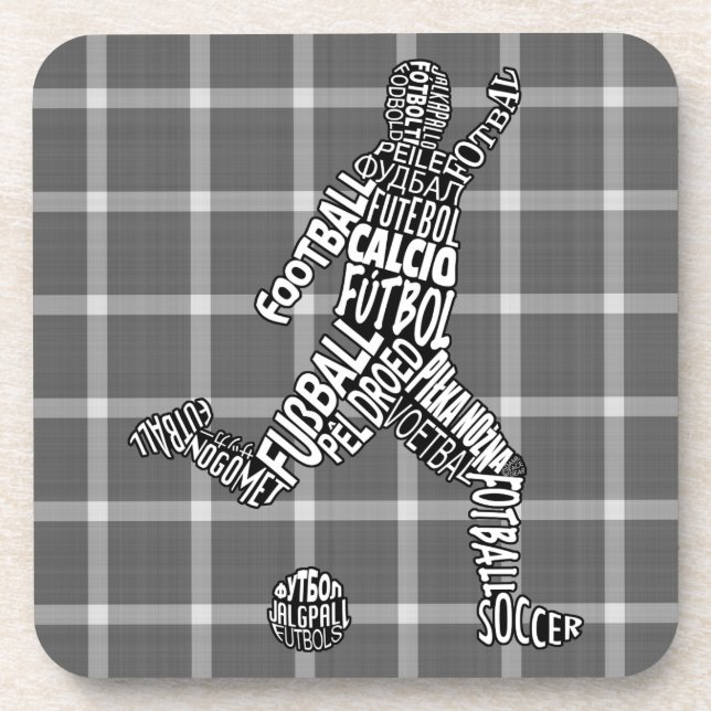 Porta-copo Portas copos de Idiomas de Futebol (Frente)