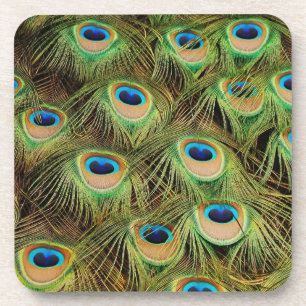 Porta-copo Portas copos de impressão de penas de peacock