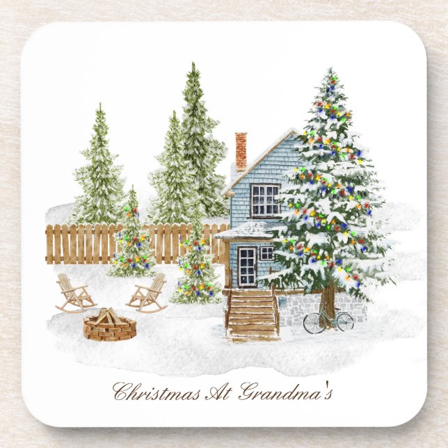 Porta-copo Portas copos de Natal (Frente)