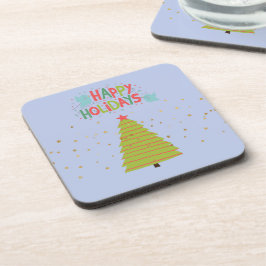 Porta-copo Portas copos de Natal com Árvore e Feriados Felize