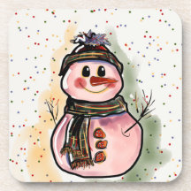 Portas copos de Natal Snowman