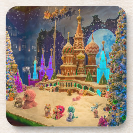 Porta-copo Portas copos de visualização da cena do inverno