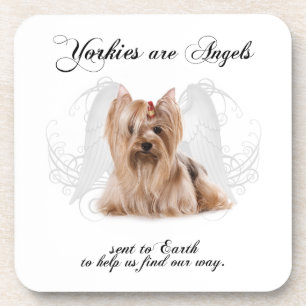 Porta-copo Portas copos de Yorkie do anjo