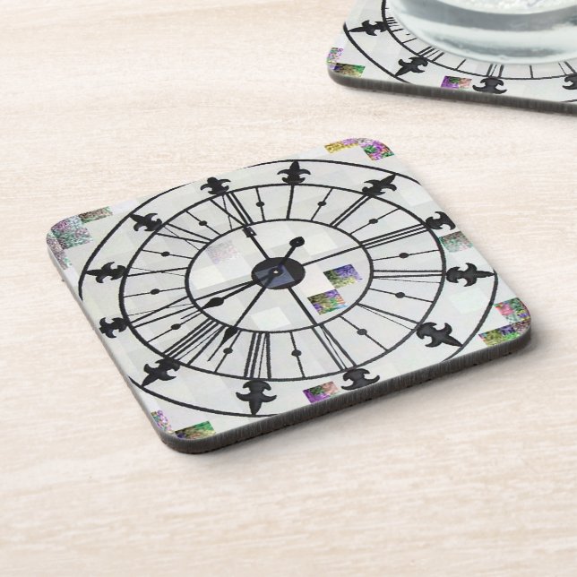 Porta-copo Portas copos design de clock (Left Side)