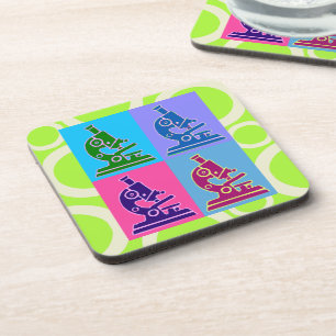 Porta-copo Portas copos do pop art do microscópio