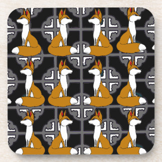 Porta-copo Portas copos do quadrado do motivo do Fox