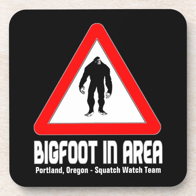 Porta-copo Portas copos engraçadas de Sasquatch - BIGFOOT no (Frente)
