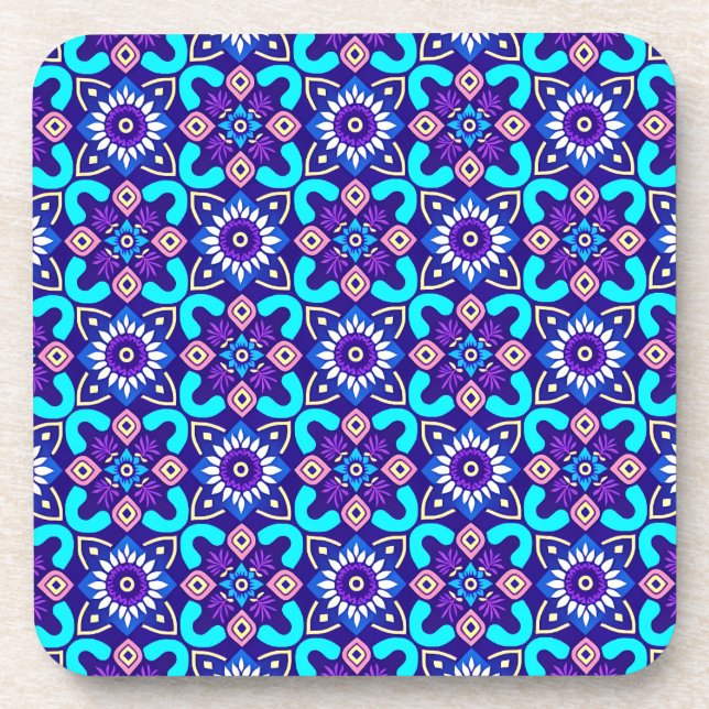 Porta-copo Portas copos Geométricas Vibrantes - Conjunto de 6 (Frente)