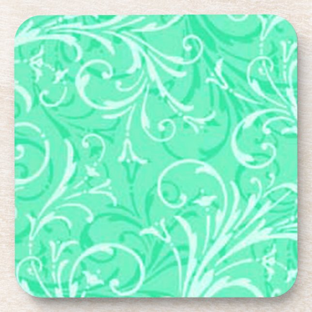 Porta-copo Portas copos Ornamentais de Mint Green (Frente)