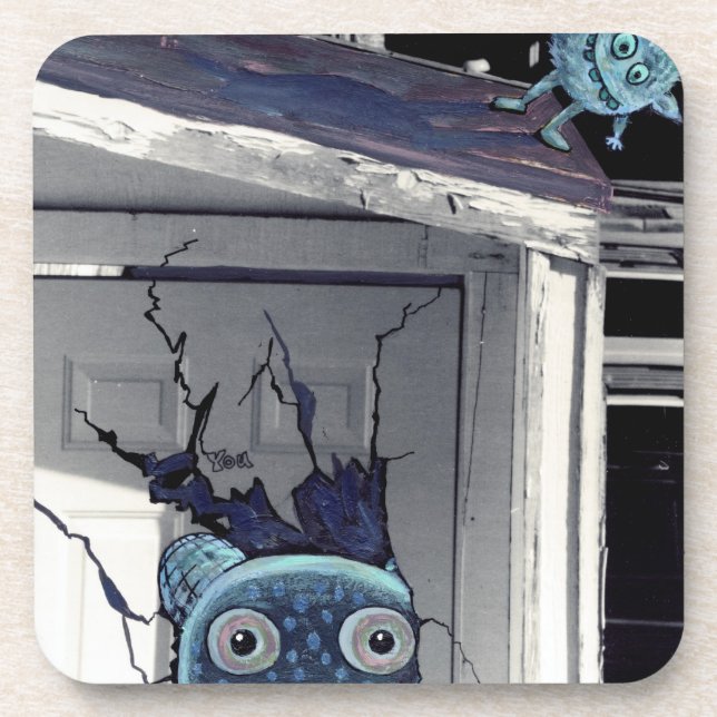 Porta-copo portas copos pequenas dos monstro (Frente)