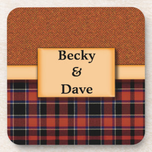 Porta-copo Portas copos personalizadas do Tartan