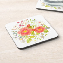 Portas copos Plásticas Florais